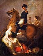 Jozef Peszka Allegorical scene with Napoleon oil painting